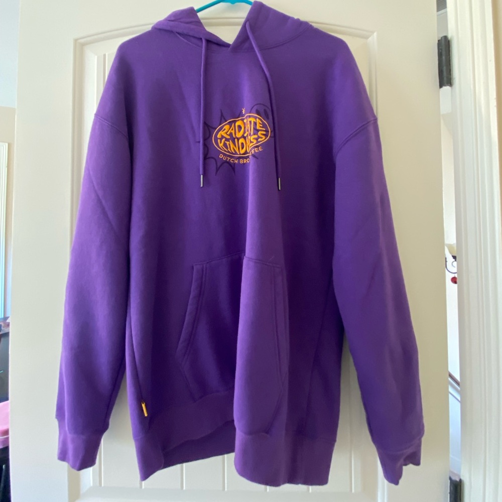 Dutch Bros purple hoodie. Mens medium